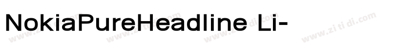 NokiaPureHeadline Li字体转换 NokiaPureHeadline Li字体转换